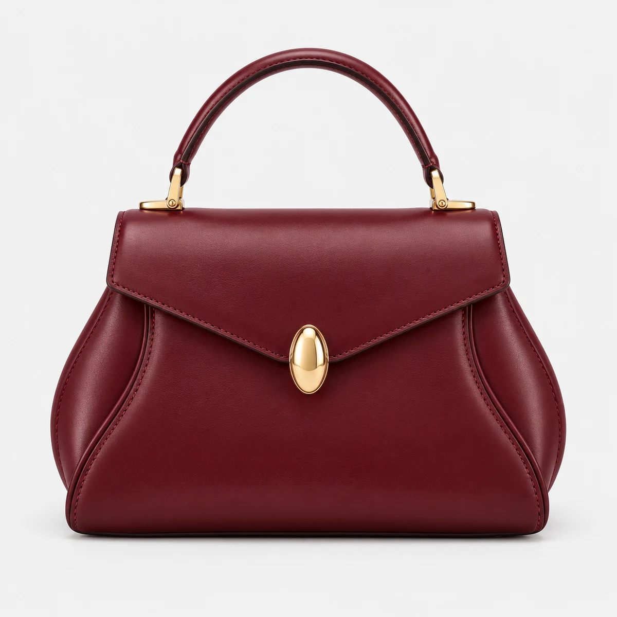Cadence Burgundy Handle Bag