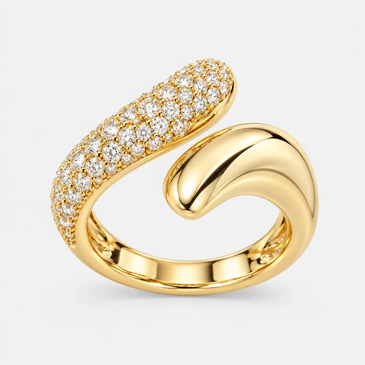 Orbit Diamond Open Ring