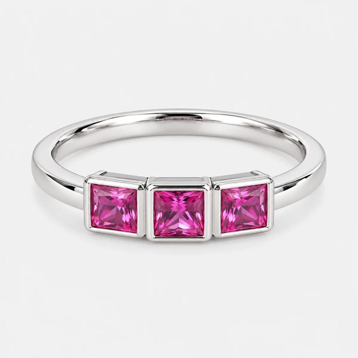 Rosea Pink Sapphire Band