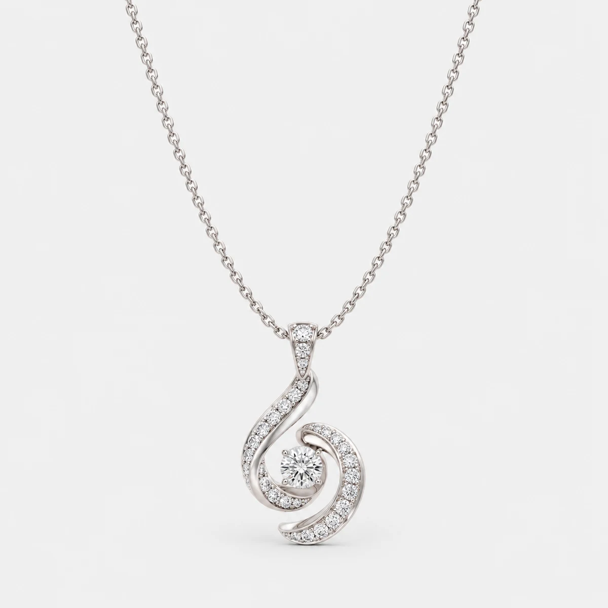 Spirale Diamond Pendant