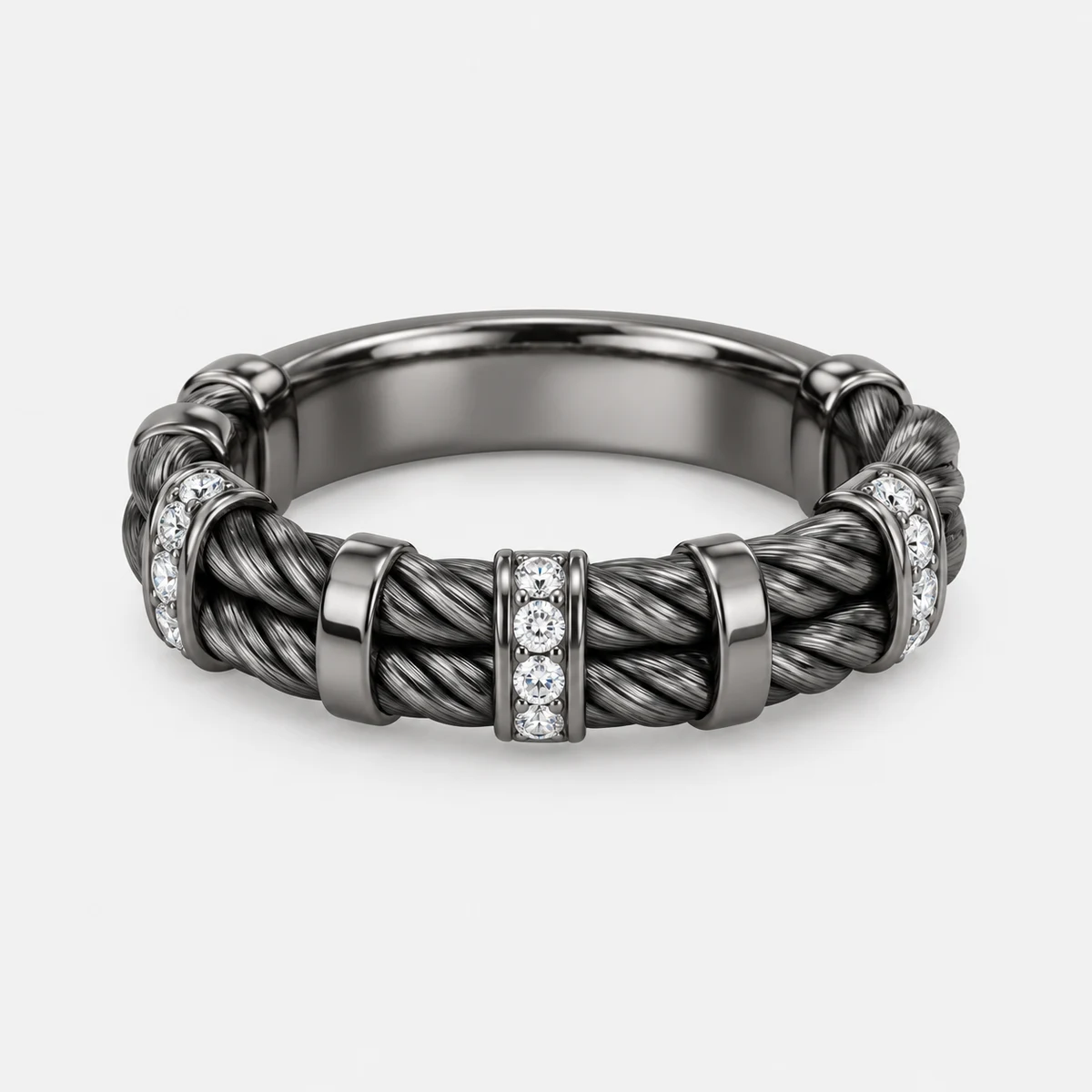 Torsade Titanium Ring